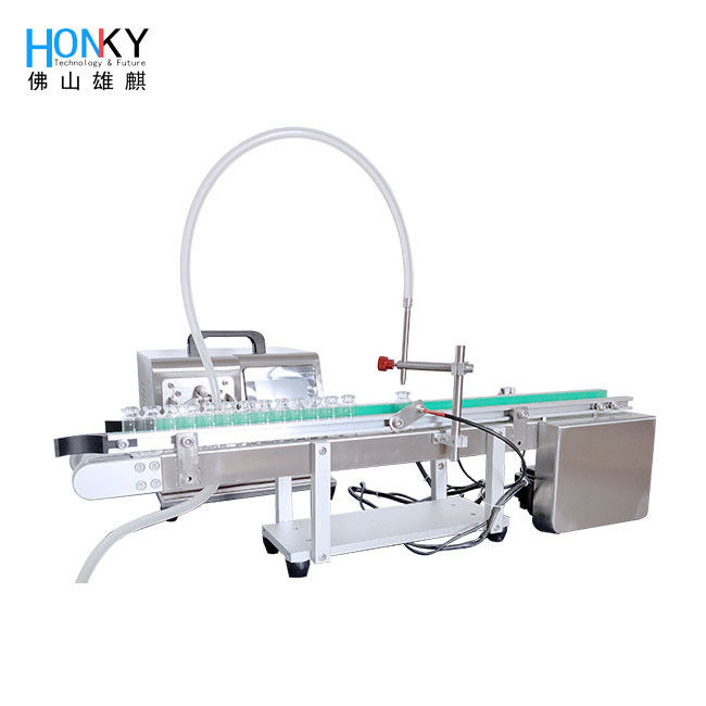 Desktop 5ml Flaschenfüllmaschine Kleine Fülllinie mit Flaschenförderer und Samll Bach für die Füllung von kosmetischen Ölen