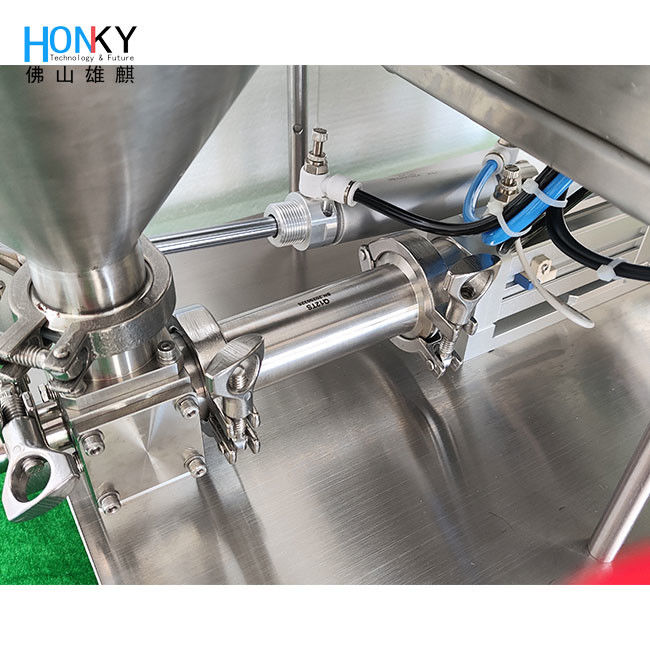 Schreibtischfördermaschine Hautpflegecreme Flaschenfüllmaschine mit Q-R Keramikkolbenpumpe für kleine Chargen