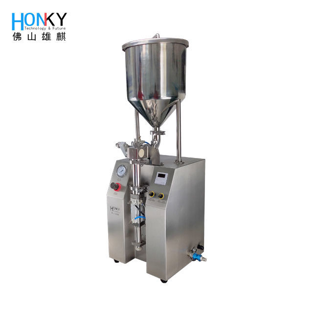 Low-Cost Manual Tube Filling Machine with ±0.8% Accuracy and 304 Stainless Steel for Cosmetic Paste