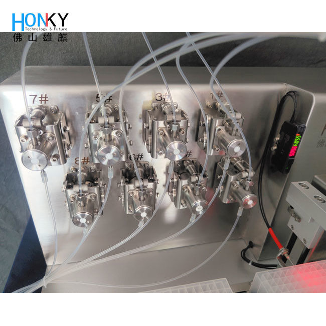 Desktop PCR Streifenfüllmaschine Mehrfachkopffüllsystem für Bioreagenzflüssigkeitsfüllung und -verpackung