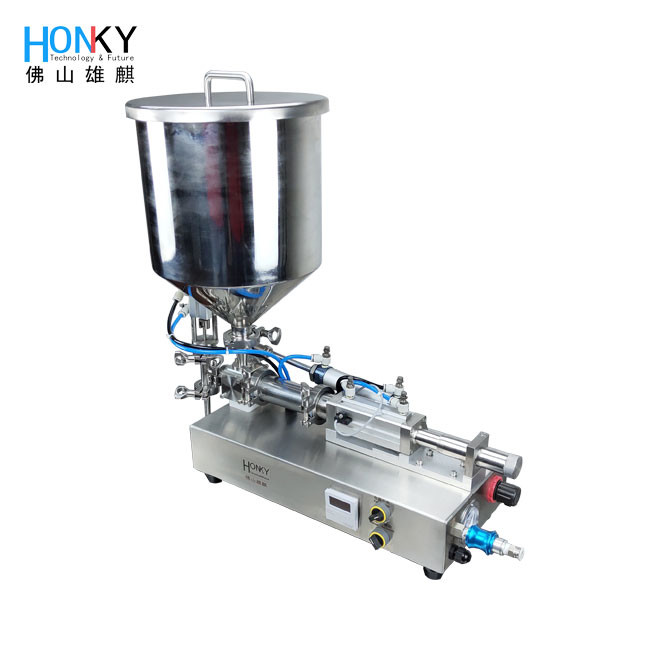 Desktop Small Volume Paste Filling Machine With High Precision Ceramic Piston Pump For Cosmetic Cream Paste Filling