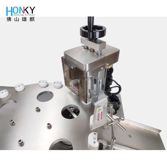 Semi-auto Small Bottle Liquid Filling And Capping Machine With Dual Channel System For Small Bottle Tube Packing Cosmetic Industry