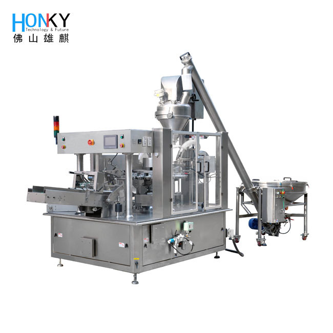 High Speed Rotary Type Automatic Premade Stand up Zipper Pouch Bag Filling Packaging Machine