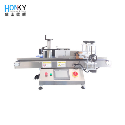 automatische Kennzeichnungsmaschine des aufkleber-800w mit Datums-Drucker For Round Bottle