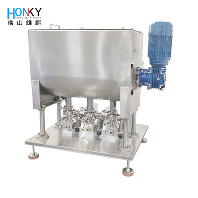 Mehrkopf-Servomotor-angetriebene Hochpräzisions-Kolbenpumpe mit Mischtrichter für die quantitative Verpackung von hochviskosem Material