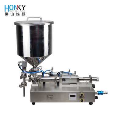Tischplattenhalb automatische Sahnelotions-Pasten-Füllmaschine mit Flasche/Minute des Trichter-40