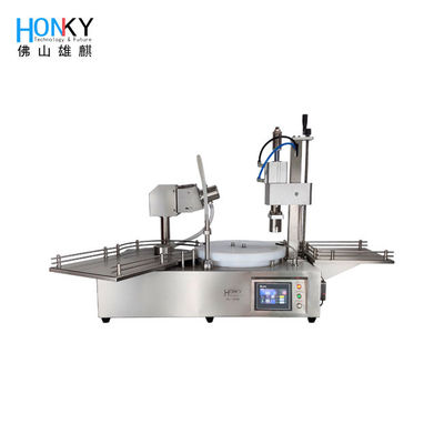 Halbautomatische 5-ml-Fläschchenfüll-Verschließmaschine für kosmetisches flüssiges Dressing