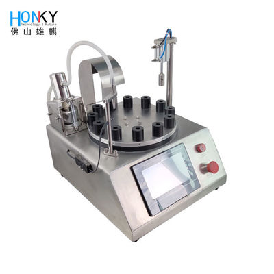 1 ml kleine Durchstechflaschenfüllmaschine mit Keramikkolbenfüllpumpe für Parfümprobenfüllung