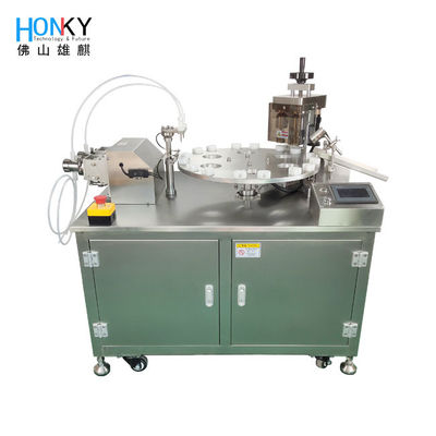 Automatische kleine Volumen Virus Probenahme Durchstechflasche Füll- und Deckelmaschine mit Servo-Deckelfunktion für Reagenzfüllung