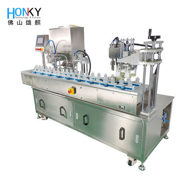 Automatische 2400 BPH-Creme-Füllung und mit einer Kappe bedeckende Maschine mit keramischer Pumpe