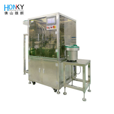 1 ml Plastikampulle Automatische Deckelmaschine mit Flüssigkeitsfüllfunktion für Kosmetikfüllungen 40PCS / Min